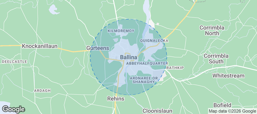 Ballina Airbnb map
